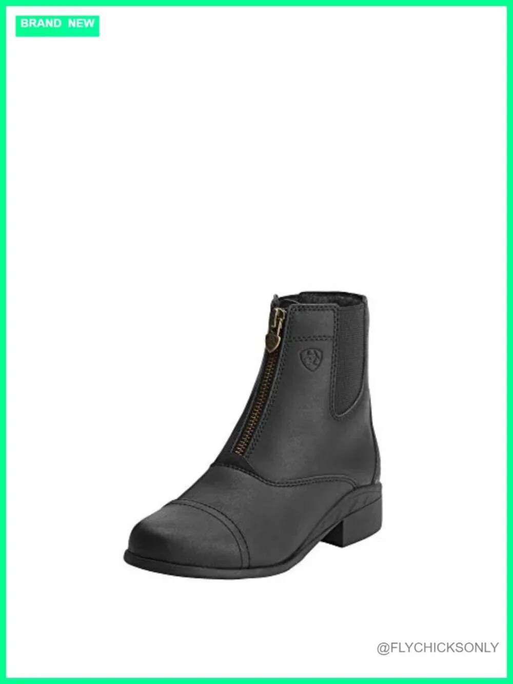 Full-Grain Leather Chelsea Boot with Zipper Closure - Round Toe
